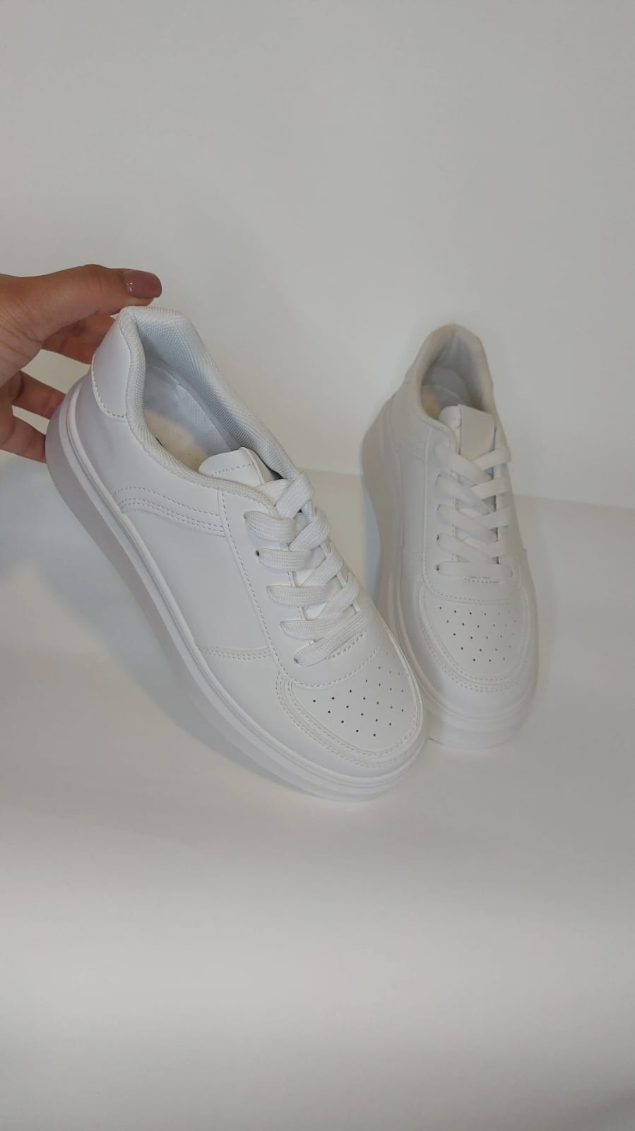 ZAPATILLAS BLANCAS CASUALES PARA DA,A