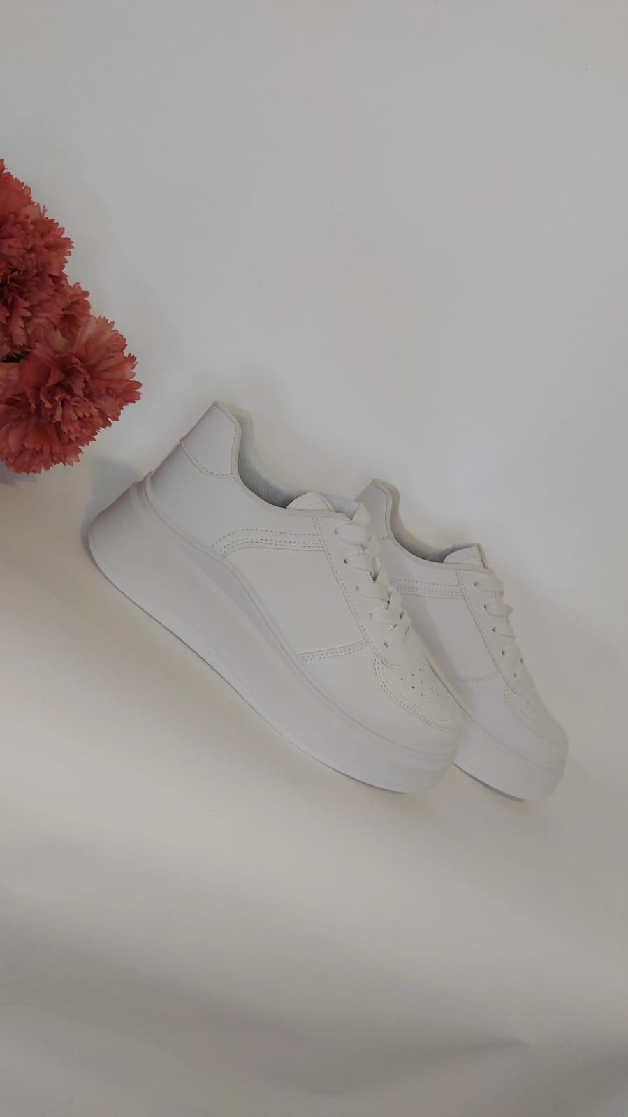 ZAPATILLAS BLANCAS CASUALES PARA DA,A